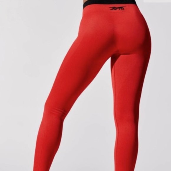 NWT Reebox X Victoria Beckhem Tight Leggings in Red S - Picture 3 of 11